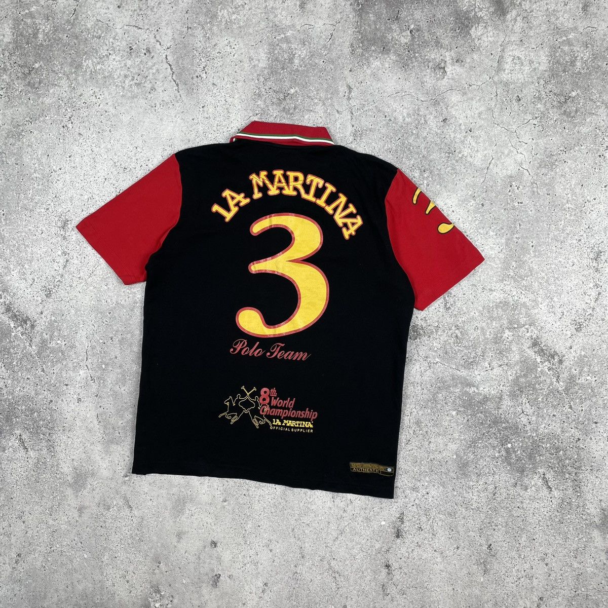 Ferrari Vintage La Martina Ferrari Italia Polo Shirt Size US XL / EU 56 / 4 - 3 Thumbnail