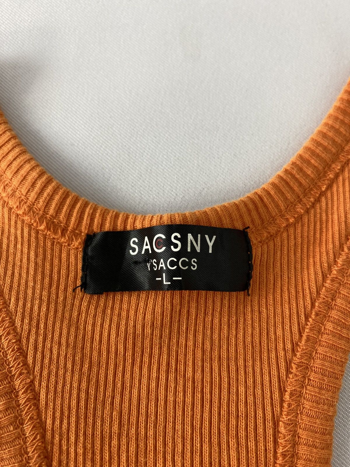 Yohji Yamamoto Yohji Yamamoto Saccsny Y’saccs Orange Tank Top Sleeveless Size US S / EU 44-46 / 1 - 5 Thumbnail