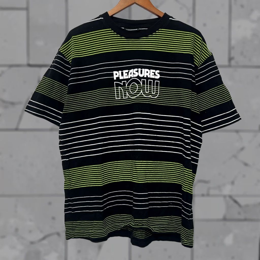 Vintage Pleasures Now Green Striped T-Shirt Mens Size L Size US L / EU 52-54 / 3 - 1 Thumbnail