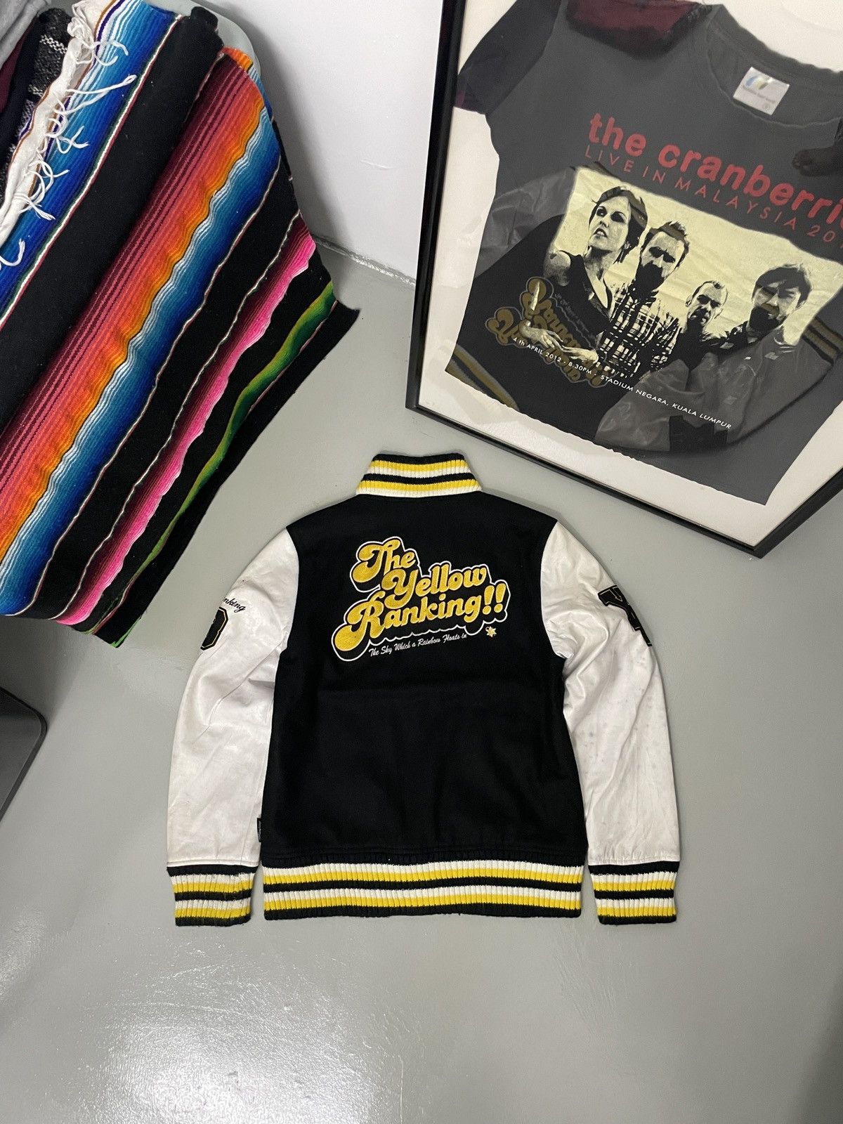 Vintage Vintage Varsity Yellow Ranking Jacket Size US M / EU 48-50 / 2 - 5 Thumbnail