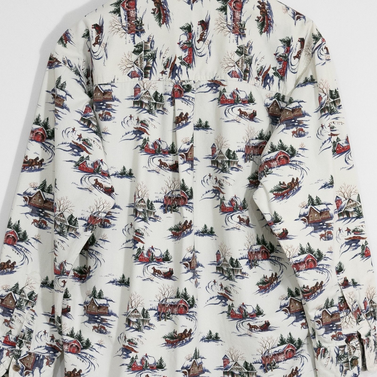Chaps Vintage 90s Chaps Ralph Lauren Winter Pattern Shirt Large Size US L / EU 52-54 / 3 - 10 Thumbnail