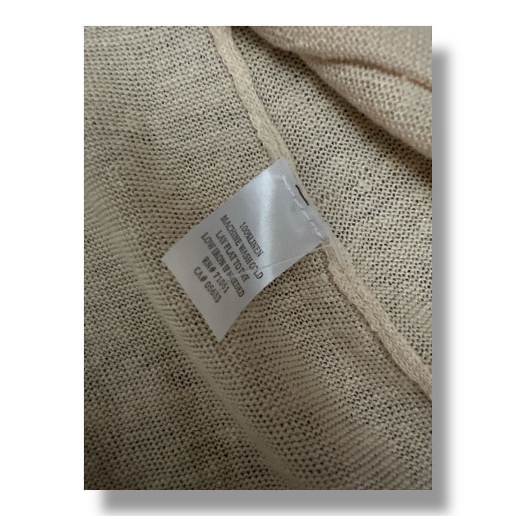 Other SWTR Duster 100% Linen Tan Duster Lightweight Pocket Cardiga Size M / US 6-8 / IT 42-44 - 5 Thumbnail