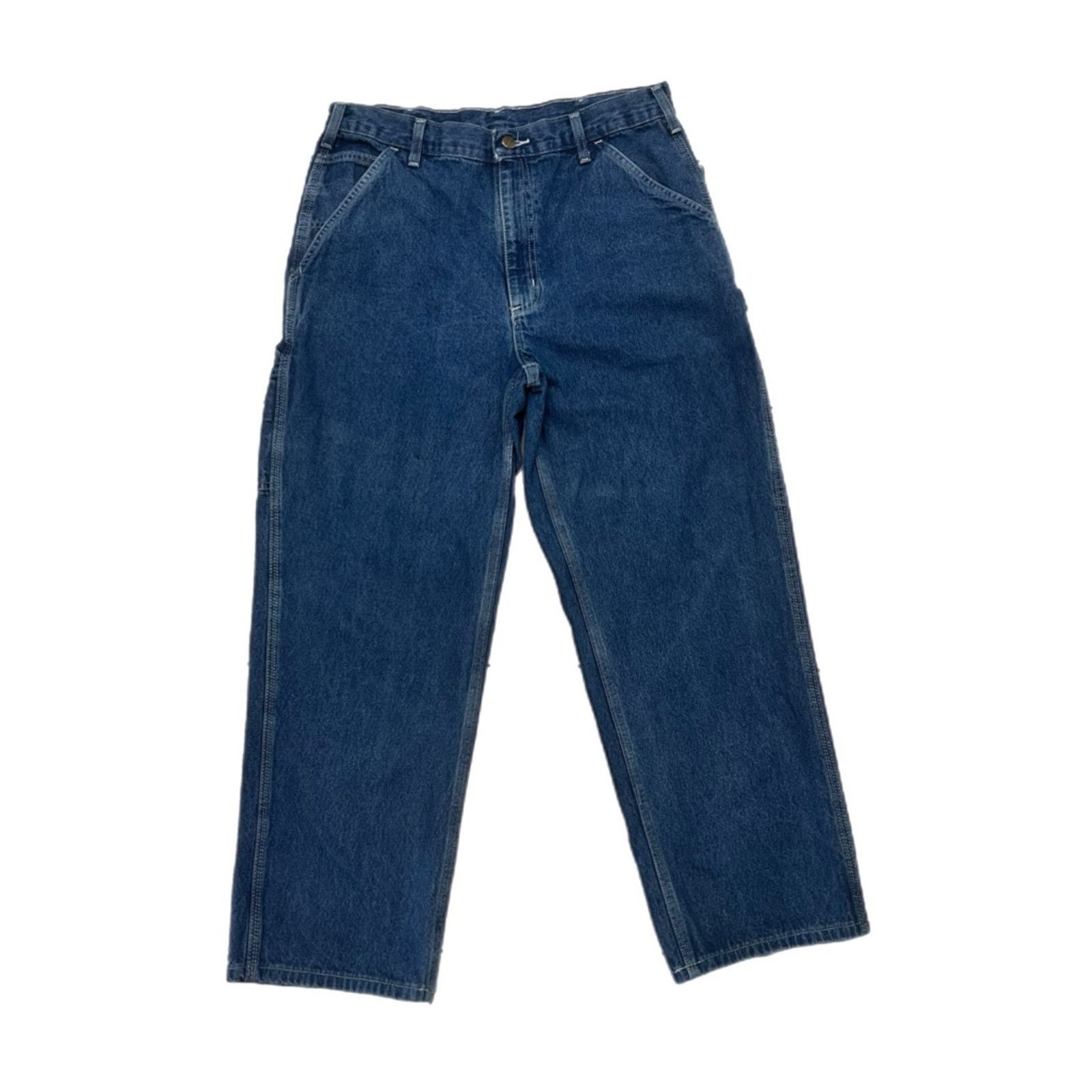 Carhartt Carhartt Carpenter Denim Blue Jeans Size US 35 - 1 Thumbnail