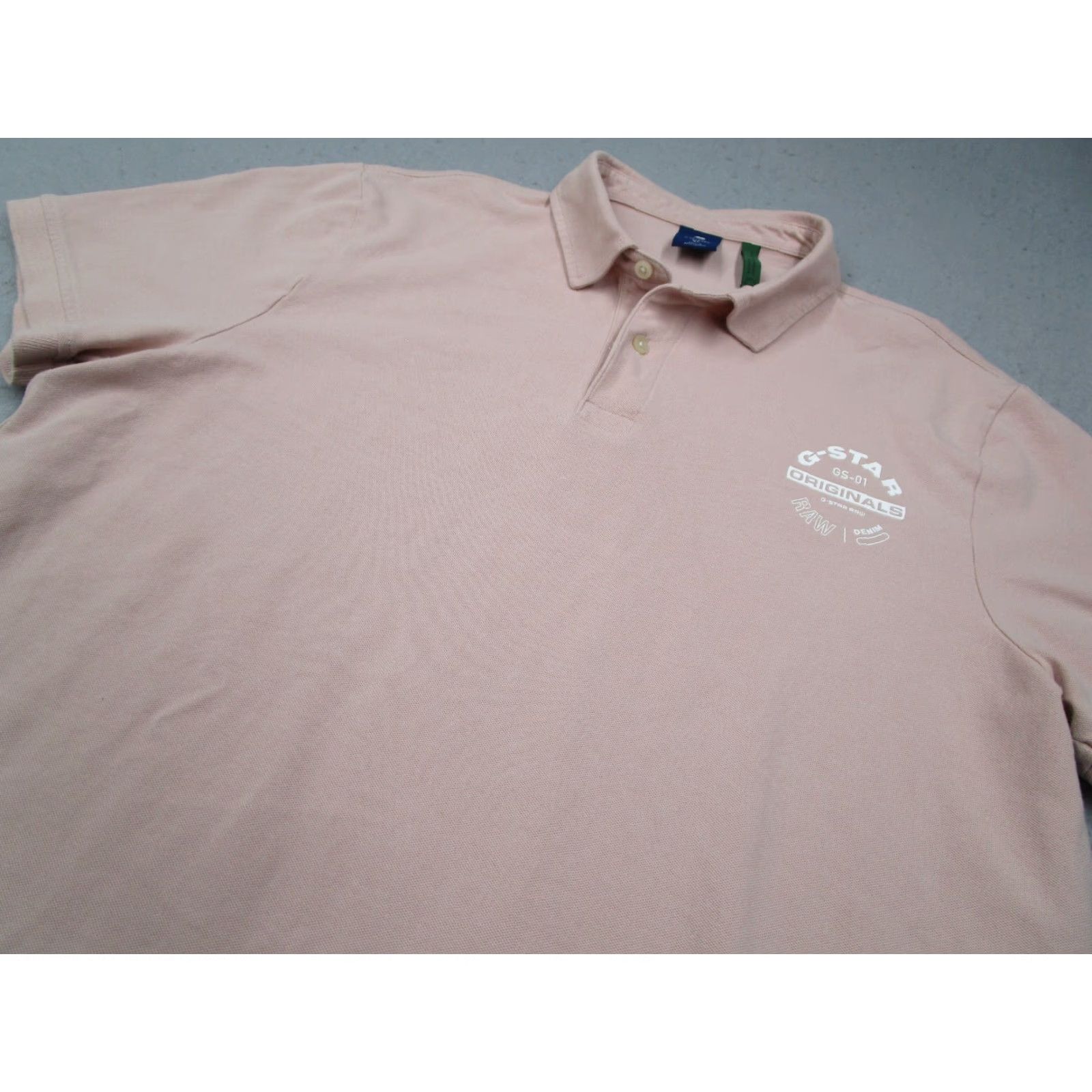 G-Star G Star Shirt Mens XL Pink MEMULA ORIGINALS GR polo Organic Cotton Blend Short Sleeve Logo City Sports Polo Shirt Size US XL / EU 56 / 4 - 2 Thumbnail