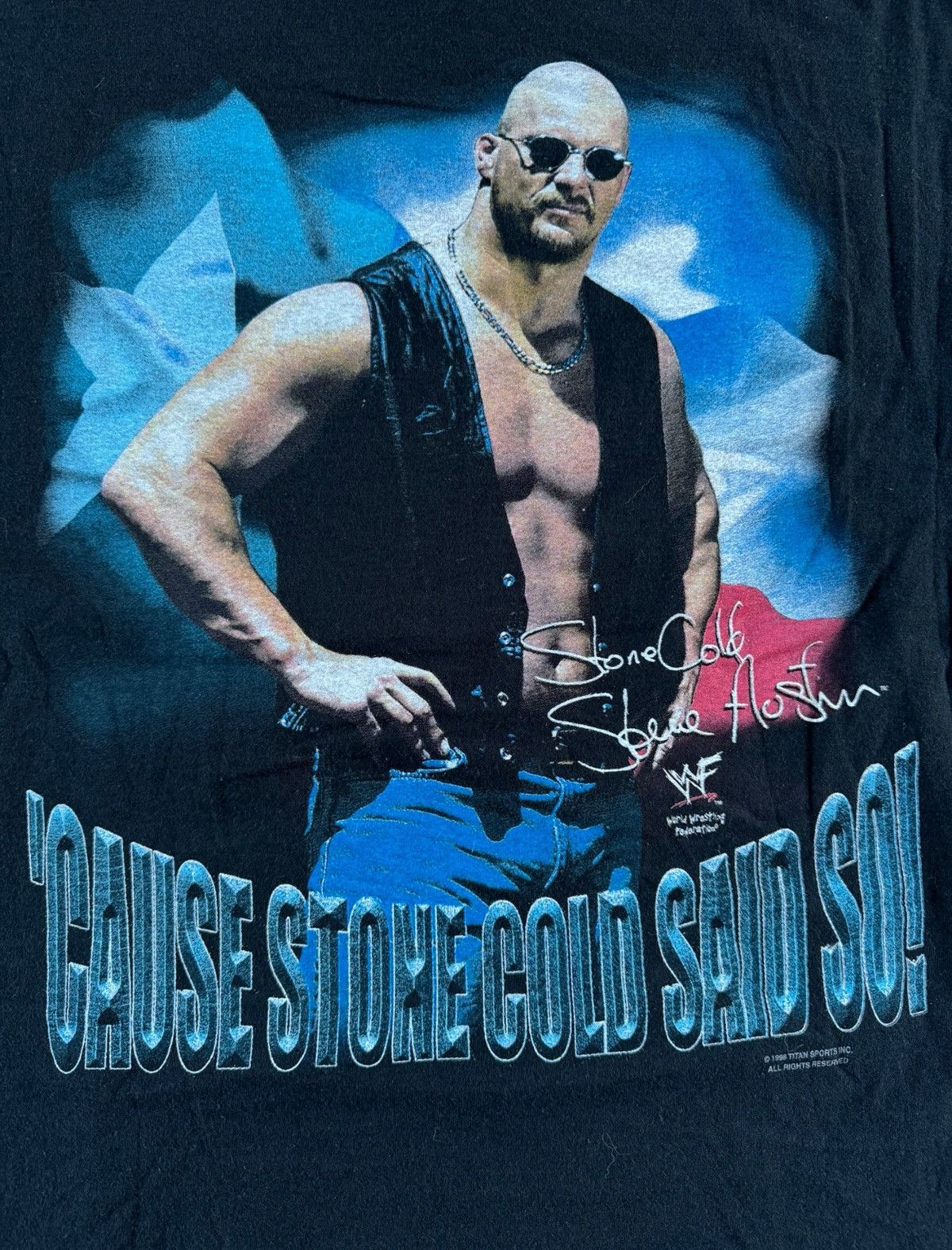 WWE Vintage Stone Cold University Size US XL / EU 56 / 4 - 5 Thumbnail