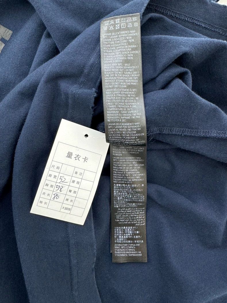 Balenciaga Balenciaga Balenciaga Navy Blue Destroyed Short Sleeve Size US XXS / EU 40 - 7 Thumbnail