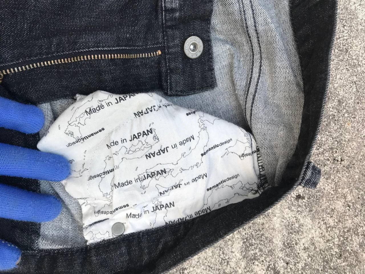 semanticdesign Semantic JAPAN Herringbone Black wash Distressed jean Slim Size US 29 - 10 Thumbnail