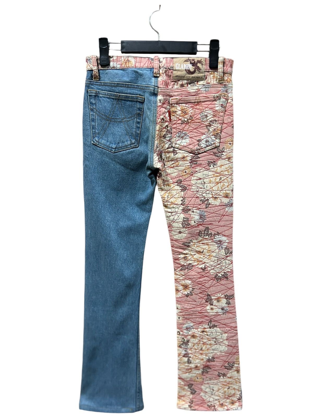 Japanese Brand × Kamakura Vintage Glamdy Japan Embroidery Sukajan Flowers Jeans Size US 28 / EU 44 - 1 Thumbnail