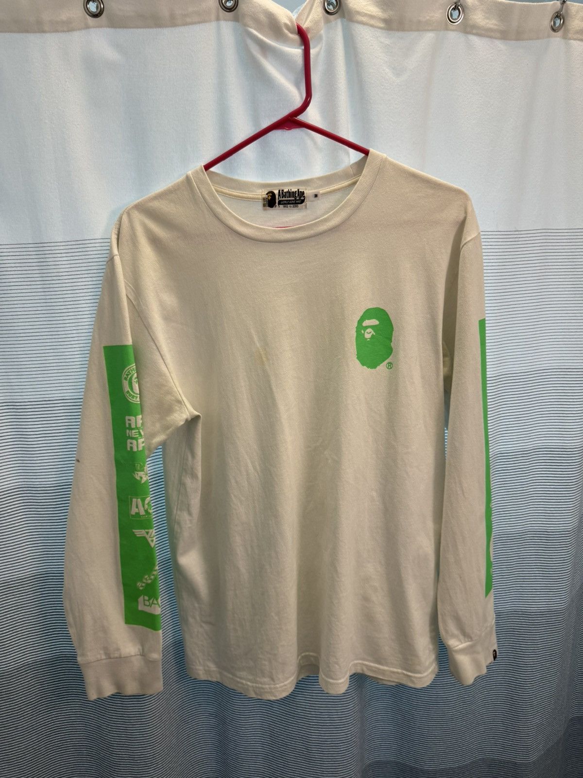 Bape Multi Logo L/S Tee Size US M / EU 48-50 / 2 - 1 Thumbnail