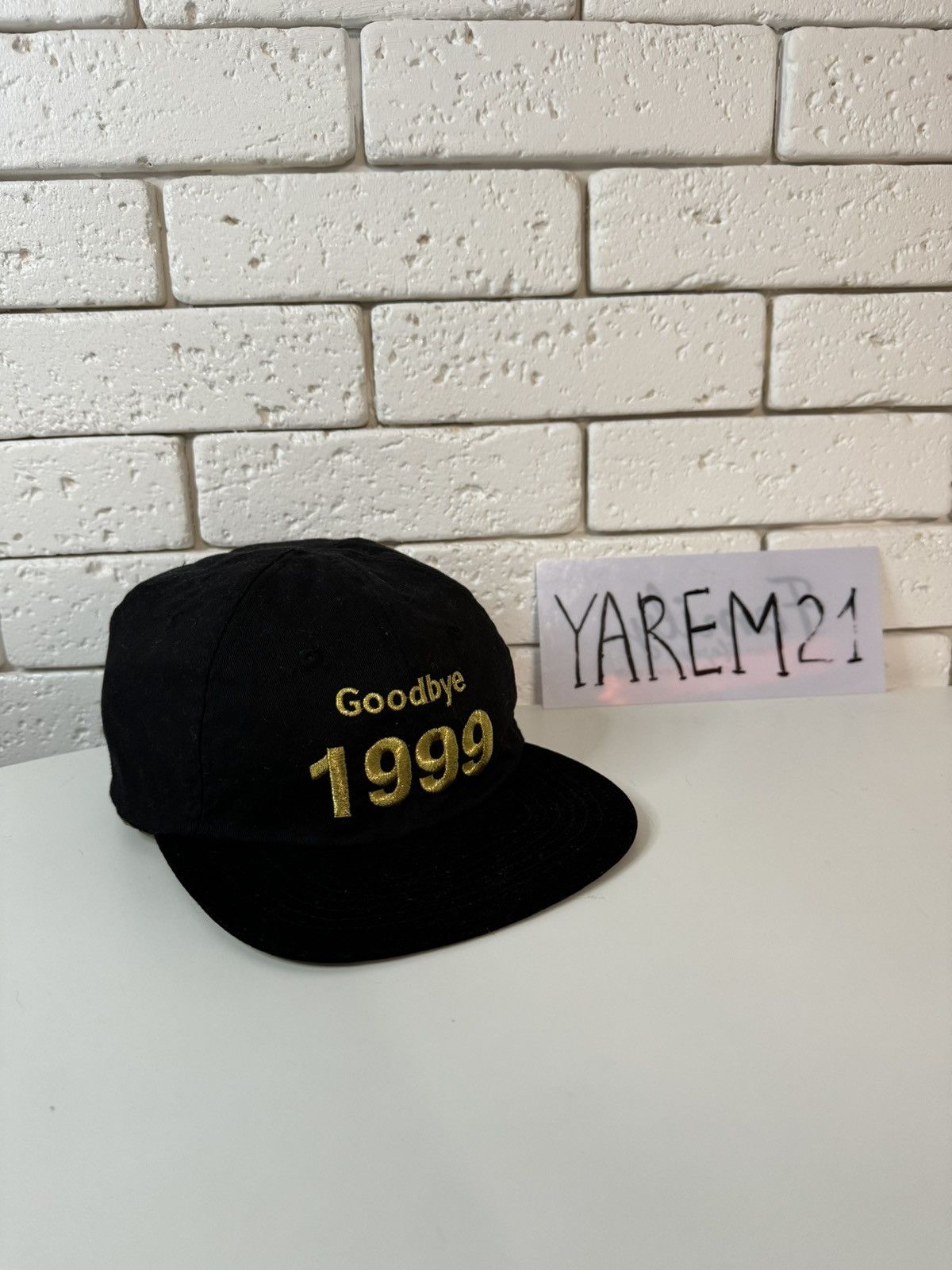 Vintage Goodbye 1999 Welcome 2000 vintage cap hat Size ONE SIZE - 1 Thumbnail