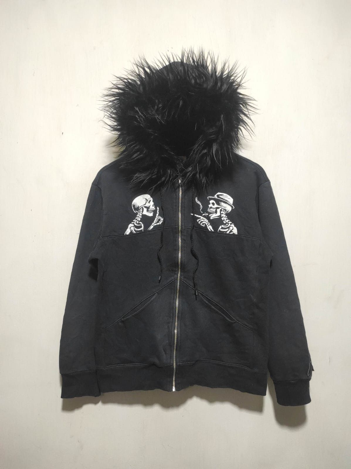 Japanese Brand Buried Live Skull zip fur hoodie ifsix LGB style Size US M / EU 48-50 / 2 - 3 Thumbnail