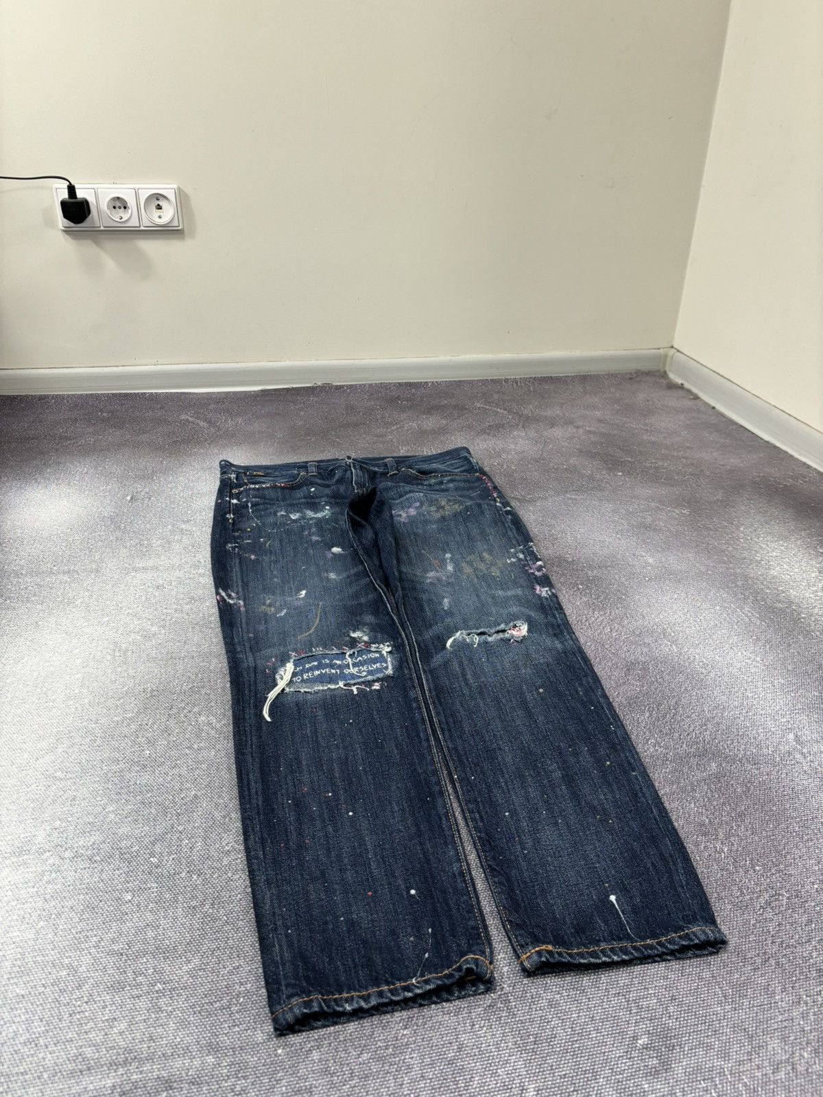 Polo Ralph Lauren Polo Ralph Lauren Astor Slim Boyfriend Painted Denim Jeans Size US 28 / EU 44 - 3 Thumbnail