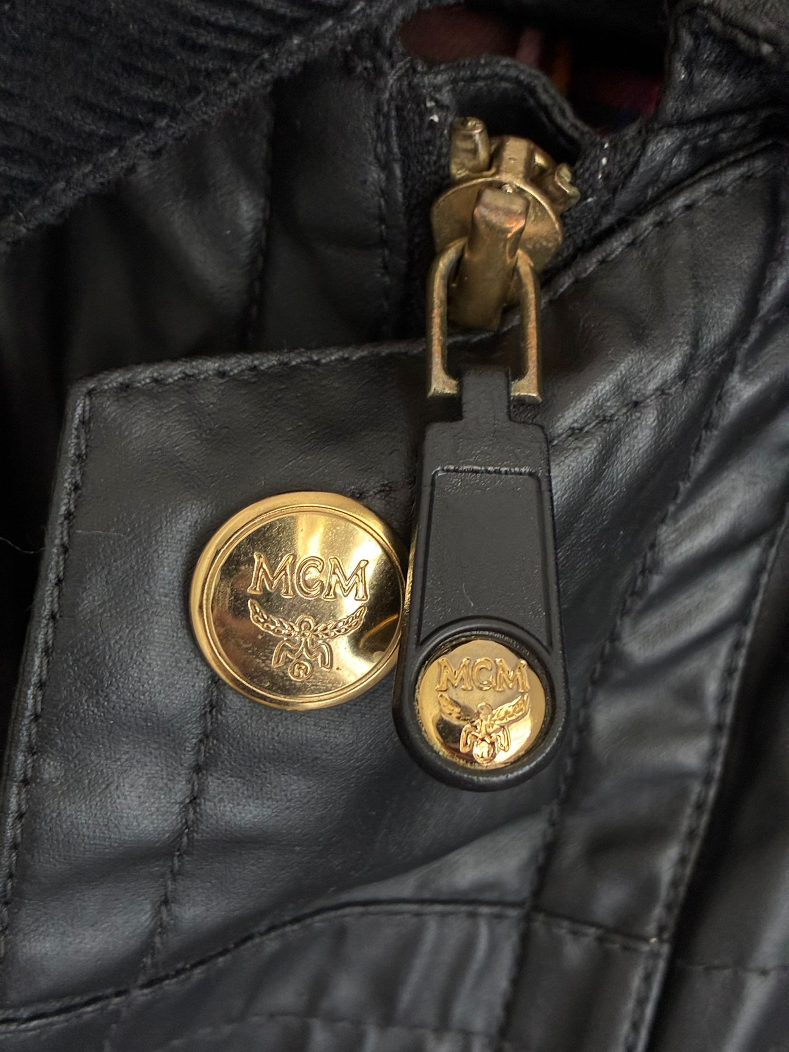 MCM Vintage archive MCM waxed jacket luxury retro 90s 80s rare Size US L / EU 52-54 / 3 - 9 Thumbnail