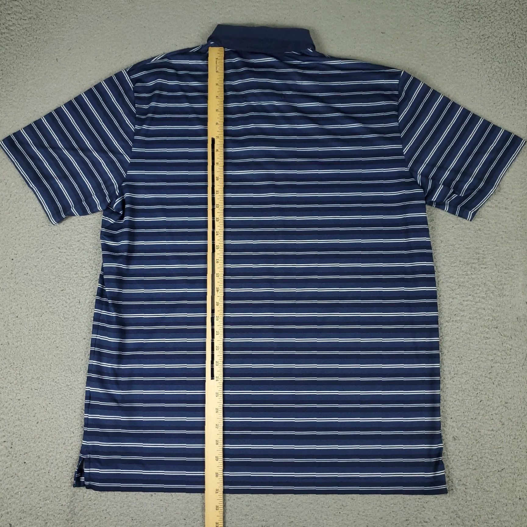 Callaway Callaway Polo Shirt Mens Large Blue Striped Opti Dri Golf Short Sleeve Polo Shirt Mens L Blue Striped Golf Opti Dri Fit Size US L / EU 52-54 / 3 - 3 Thumbnail