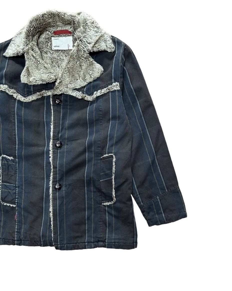 Japanese Brand × Levi's Vintage Clothing Vtg Levi's Redloop Sherpa Stripes Jacket Size US S / EU 44-46 / 1 - 3 Thumbnail