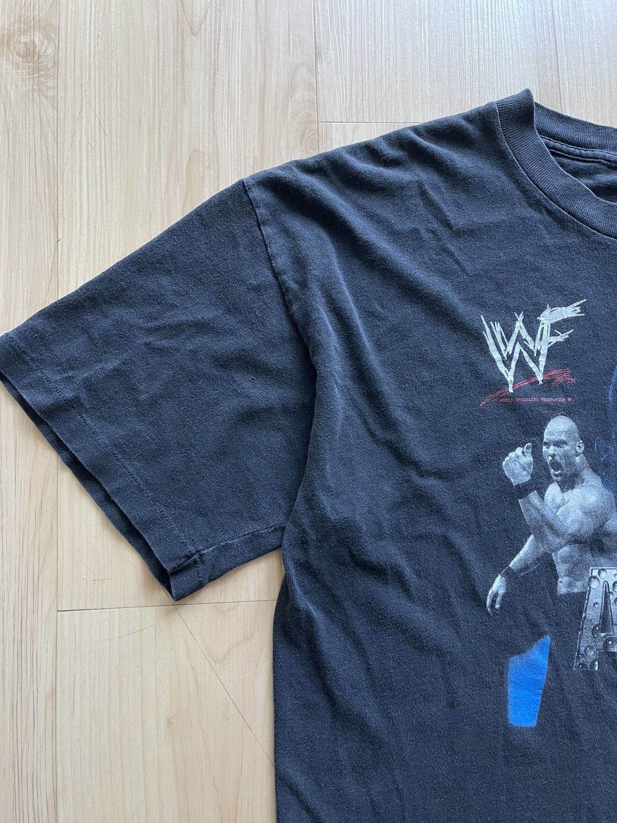 Vintage Vintage 90s Stone Cold Steve Austin WWF Wrestling T Shirt Size US XL / EU 56 / 4 - 2 Thumbnail