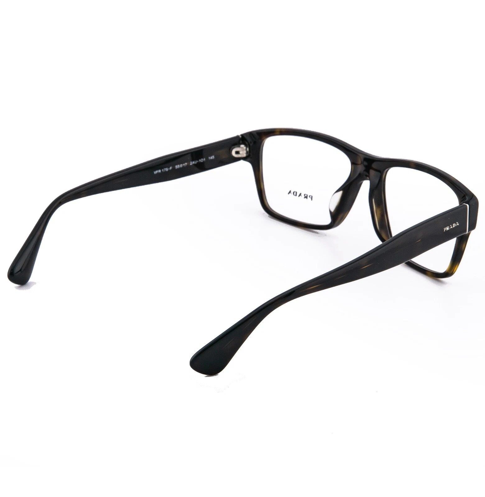 Prada PRADA 17S VPR17S Brown Logo Square Eyeglasses Optical Frame Size ONE SIZE - 2 Thumbnail