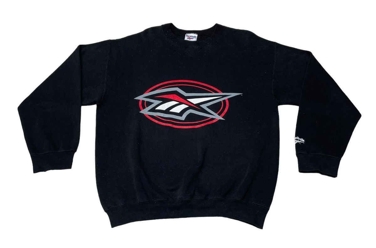 Reebok × Vintage Vintage Reebok Big Logo Sweatshirt 1990s Size US L / EU 52-54 / 3 - 1 Thumbnail