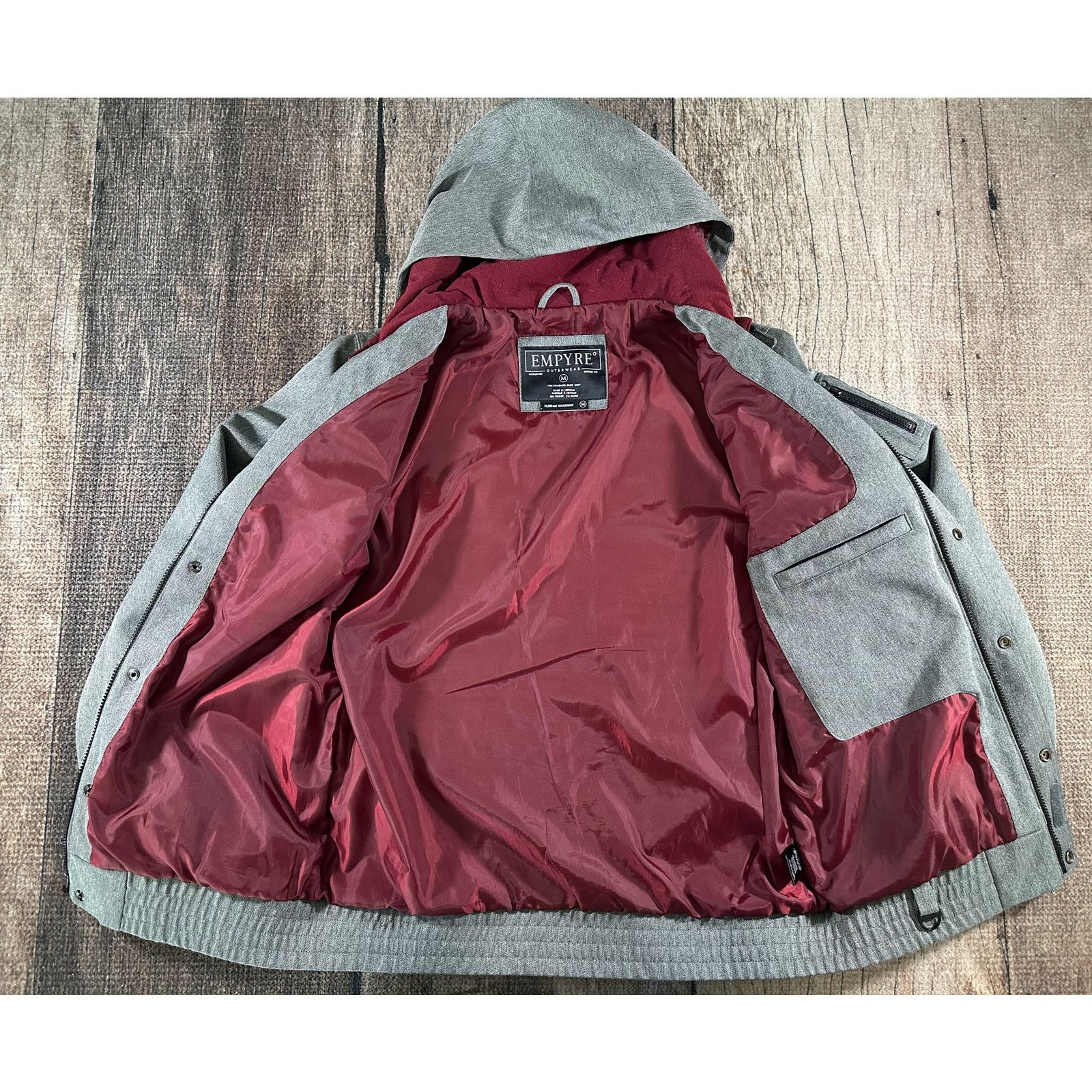 Empyre Empyre 10kmm Waterproof Heather Grey Snowboarding Jacket Med Size US M / EU 48-50 / 2 - 5 Thumbnail