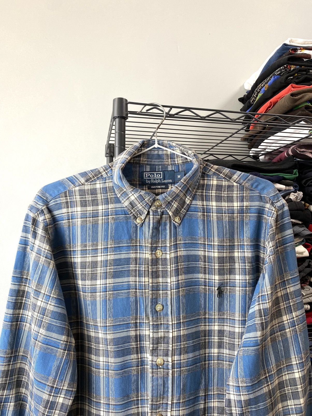 Japanese Brand Vintage Polo Ralph Lauren Flannel Plaid Checkered Shirt Size US M / EU 48-50 / 2 - 2 Thumbnail