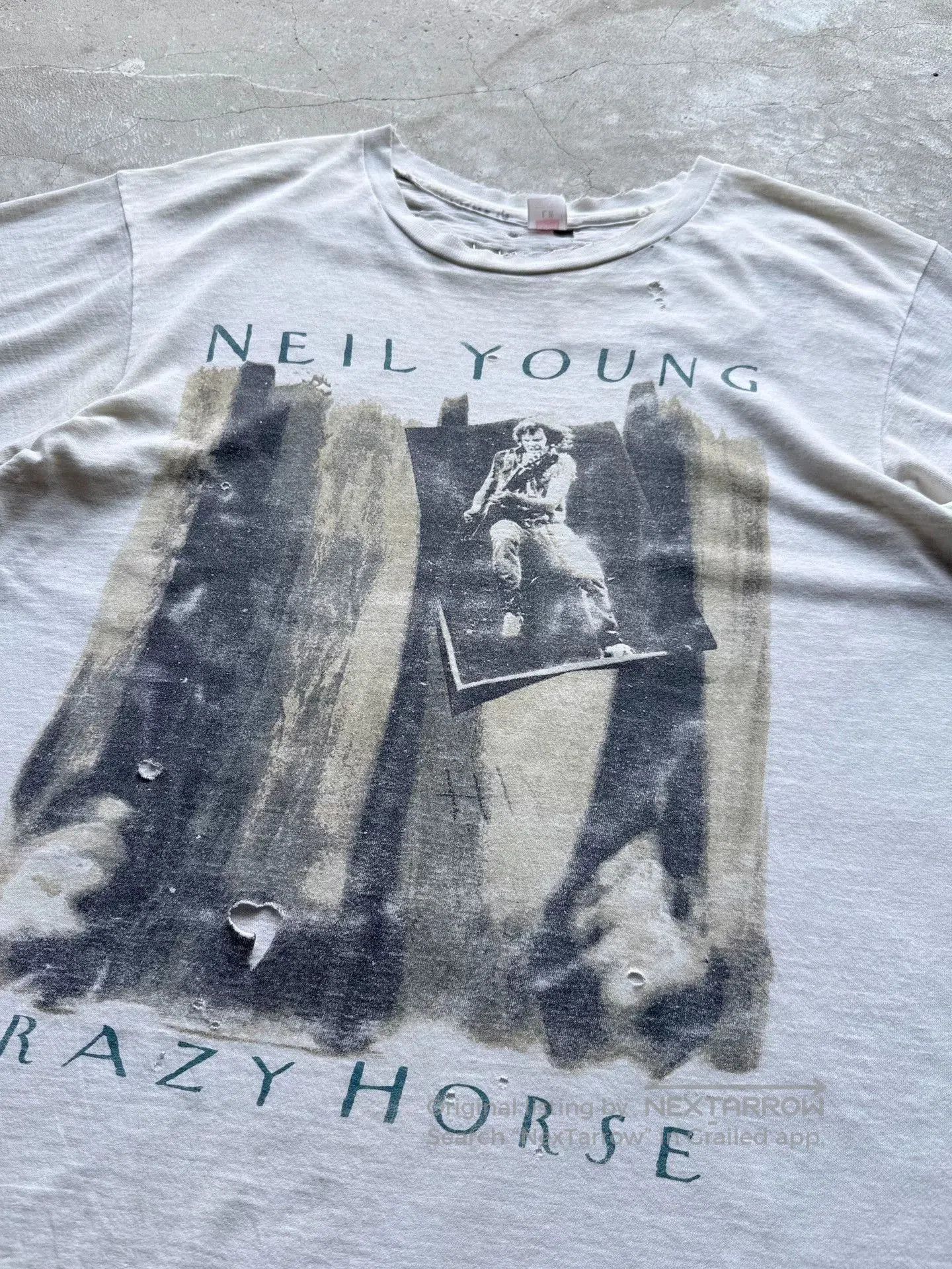 Vintage Vintage 80s Neil Young Tour Tee. Size US L / EU 52-54 / 3 - 4 Thumbnail