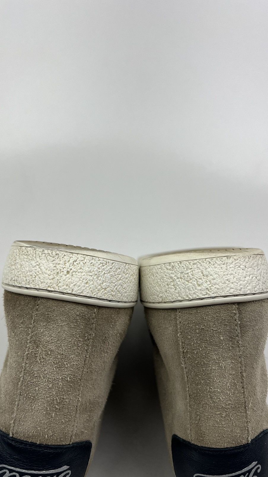 Gucci GUCCI Sneakers Suede Hi Top Shoes Web Stripe Logo Baige Mens Size US 7.5 / EU 40-41 - 14 Thumbnail