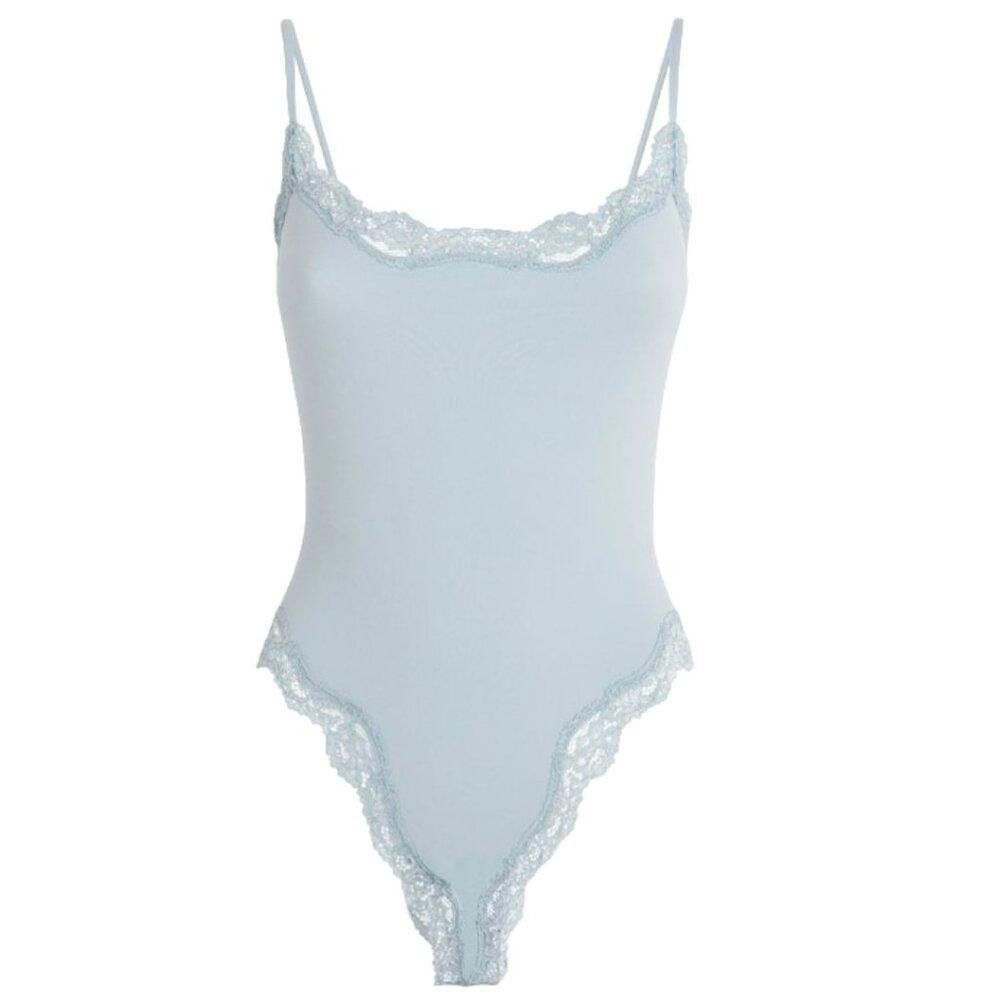 Designer CT1722 Skims NWT Fits Everybody Lace Bodysuit Sky 2X Size M / US 6-8 / IT 42-44 - 1 Thumbnail
