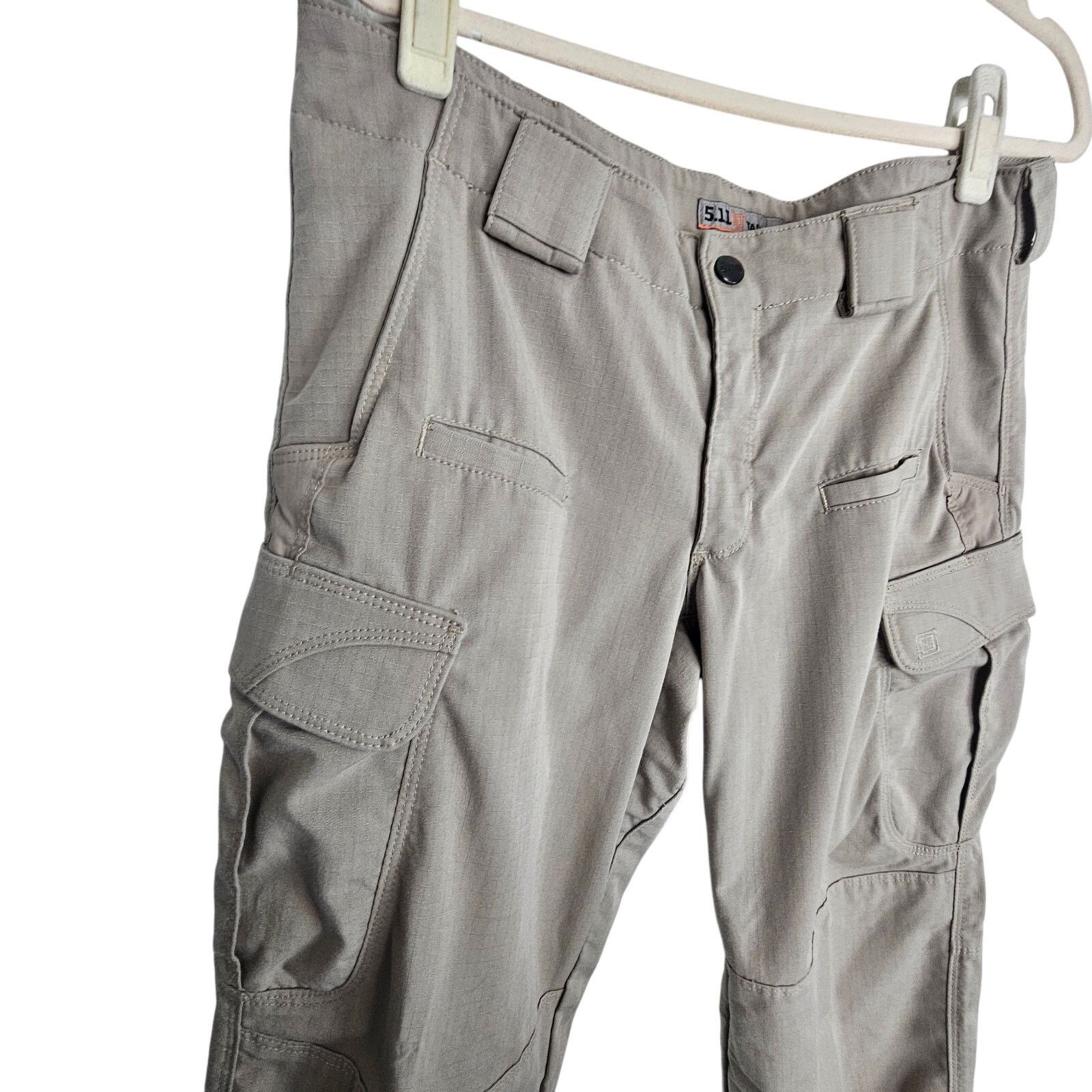 5.11 5.11 Tactical Tan Cargo Pants Work Pants Women 12R Size 34" / US 12 / IT 48 - 4 Thumbnail