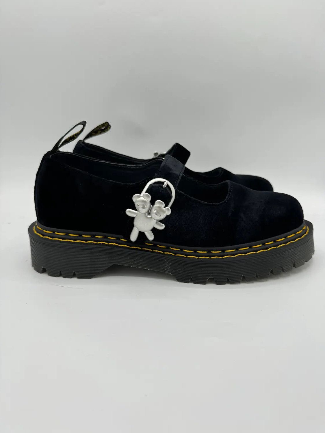 Dr. Martens × Heaven by Marc Jacobs Heaven x Dr. Martens Mary Jane Addina Velvet Black Size US 10 / EU 43 - 2 Thumbnail