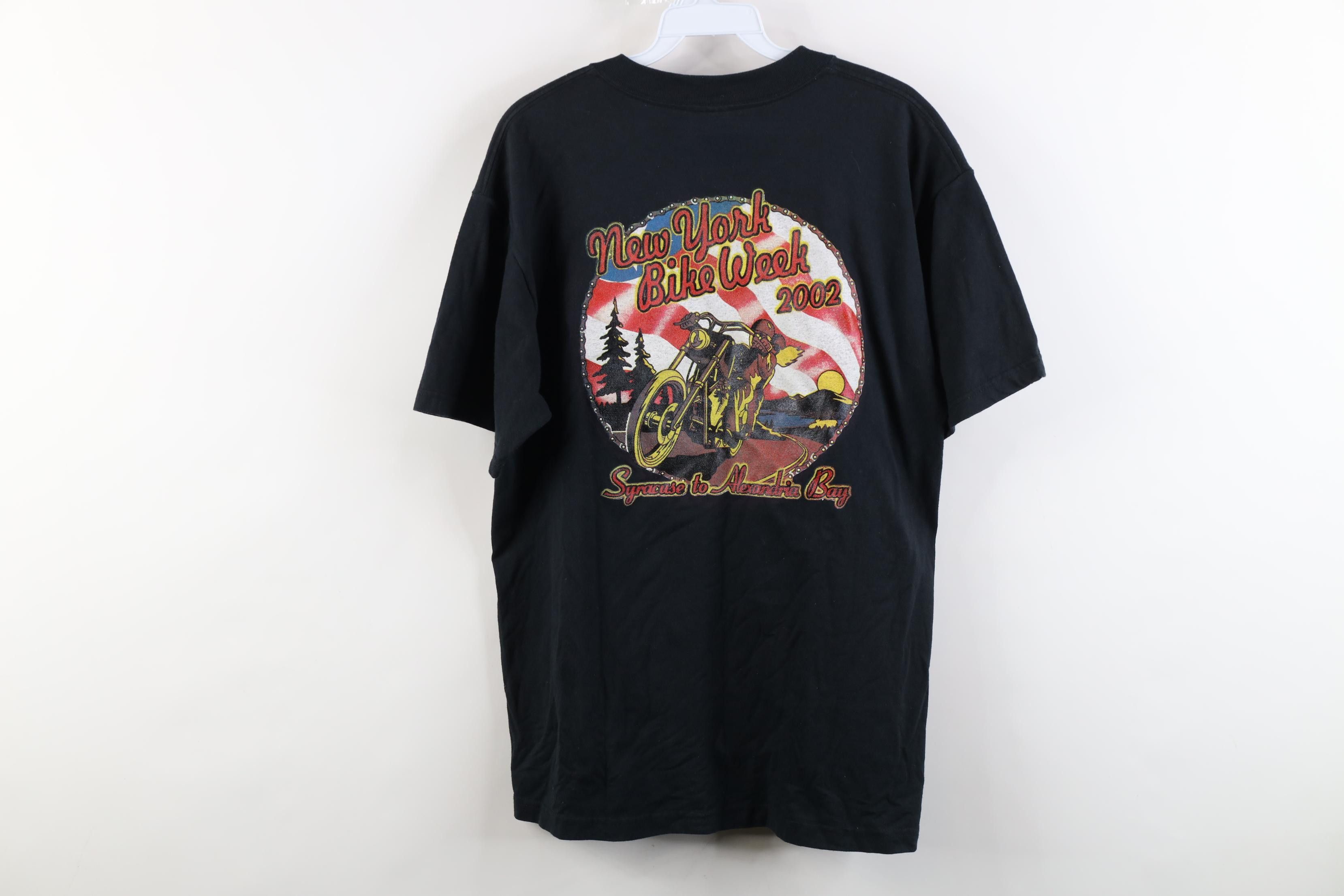 Vintage Vintage Y2K New York Bike Week Motorcycle Pine Grove T-Shirt Size US L / EU 52-54 / 3 - 11 Thumbnail