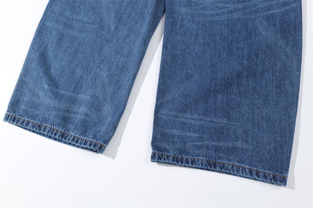 Jean Men's Retro Pocket Casual Straight Leg Jeans y2k Size US 32 / EU 48 - 4 Thumbnail