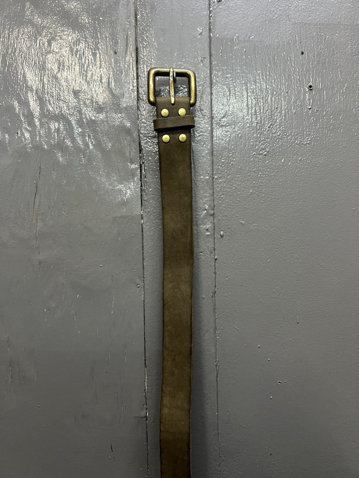 Leather Vintage Leather Belts Length 41" Size ONE SIZE - 2 Thumbnail
