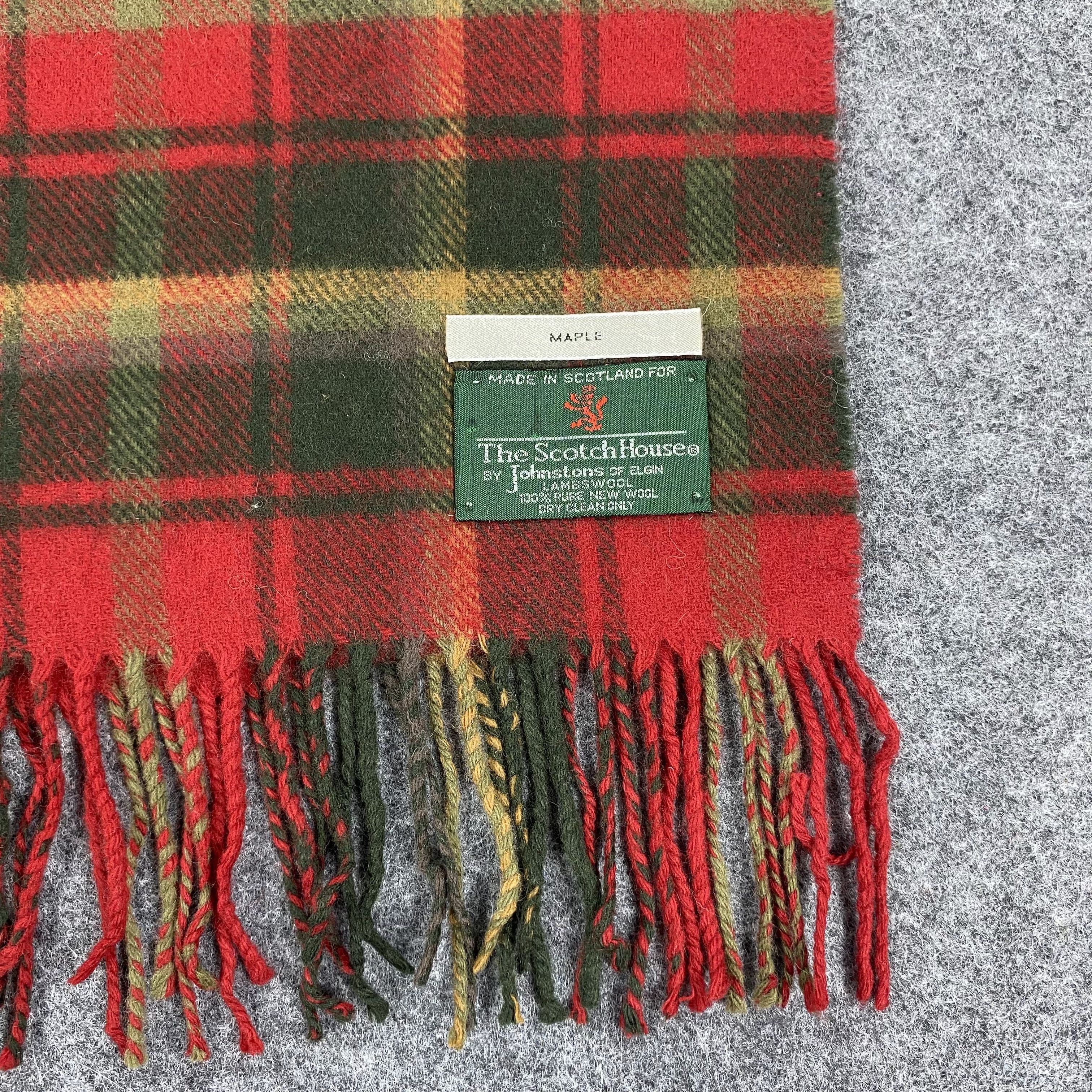 Johnstons Of Elgin × Vintage GF10103 The Scotch House Scarf Neck Wear Muffler Nova Check Size ONE SIZE - 2 Thumbnail