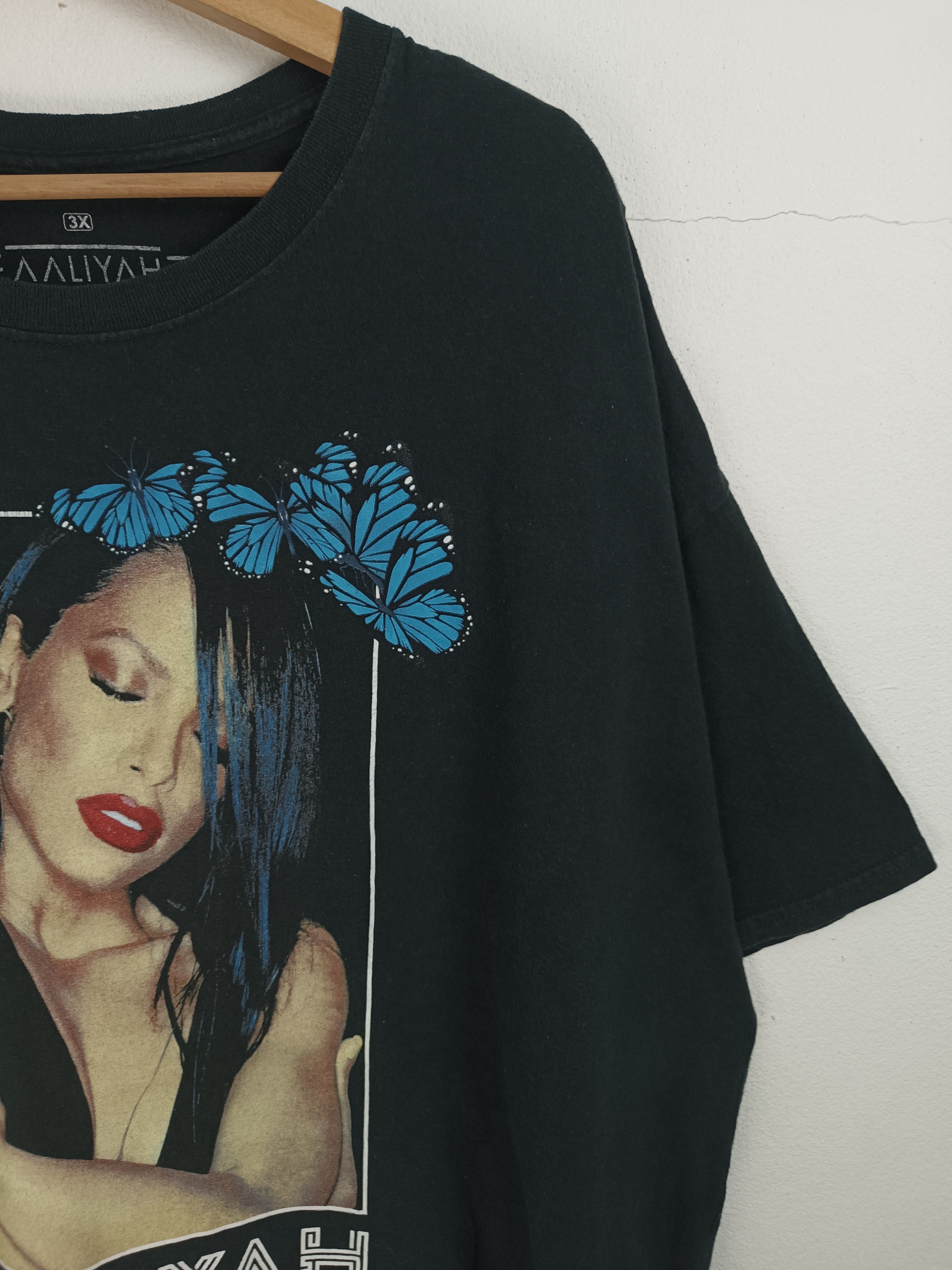 Rap Tees VINTAGE AALIYAH RAP TEE STYLE TUPAC LEFT EYE MJ JCOLE Size US XXL / EU 58 / 5 - 8 Thumbnail