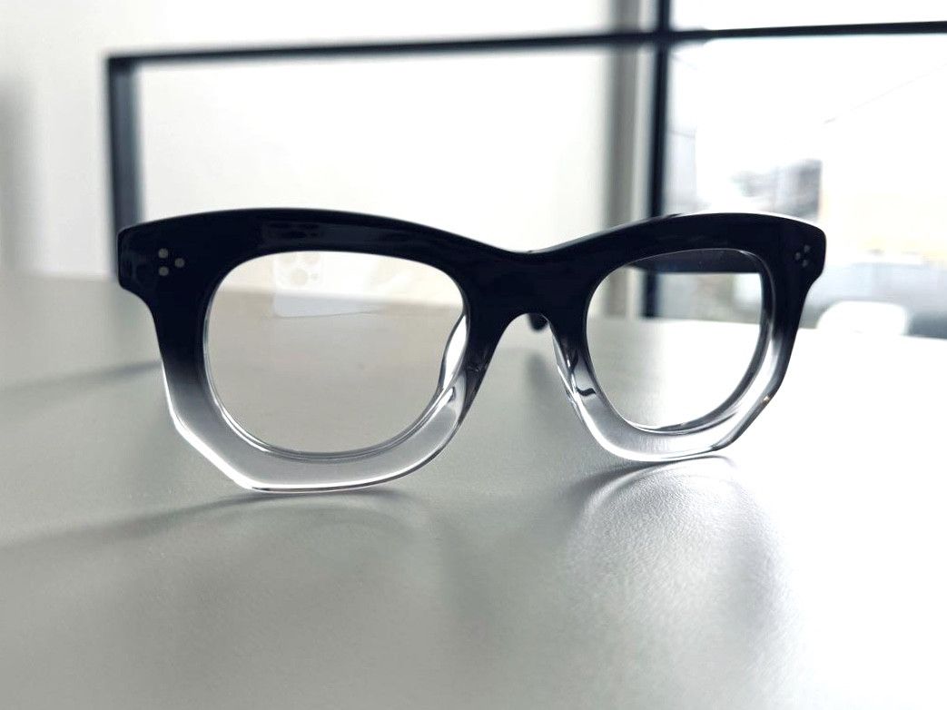 Lesca Lunetier Black & Crystal Eyeglasses Frame Size ONE SIZE - 7 Thumbnail
