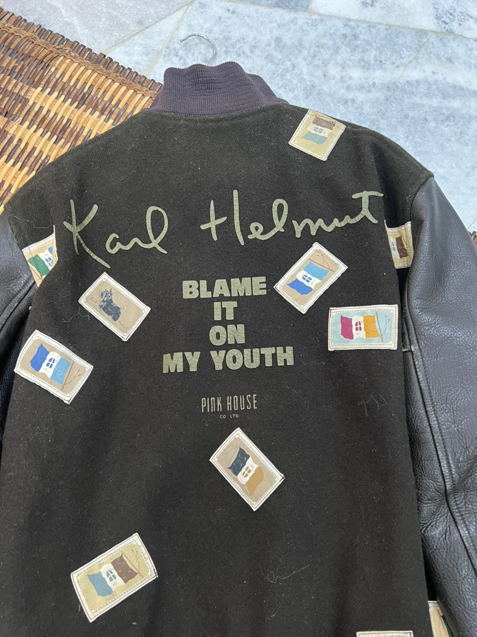 Karl Helmut Vintage Karl Helmut Varsity Jacket Size US XL / EU 56 / 4 - 3 Thumbnail