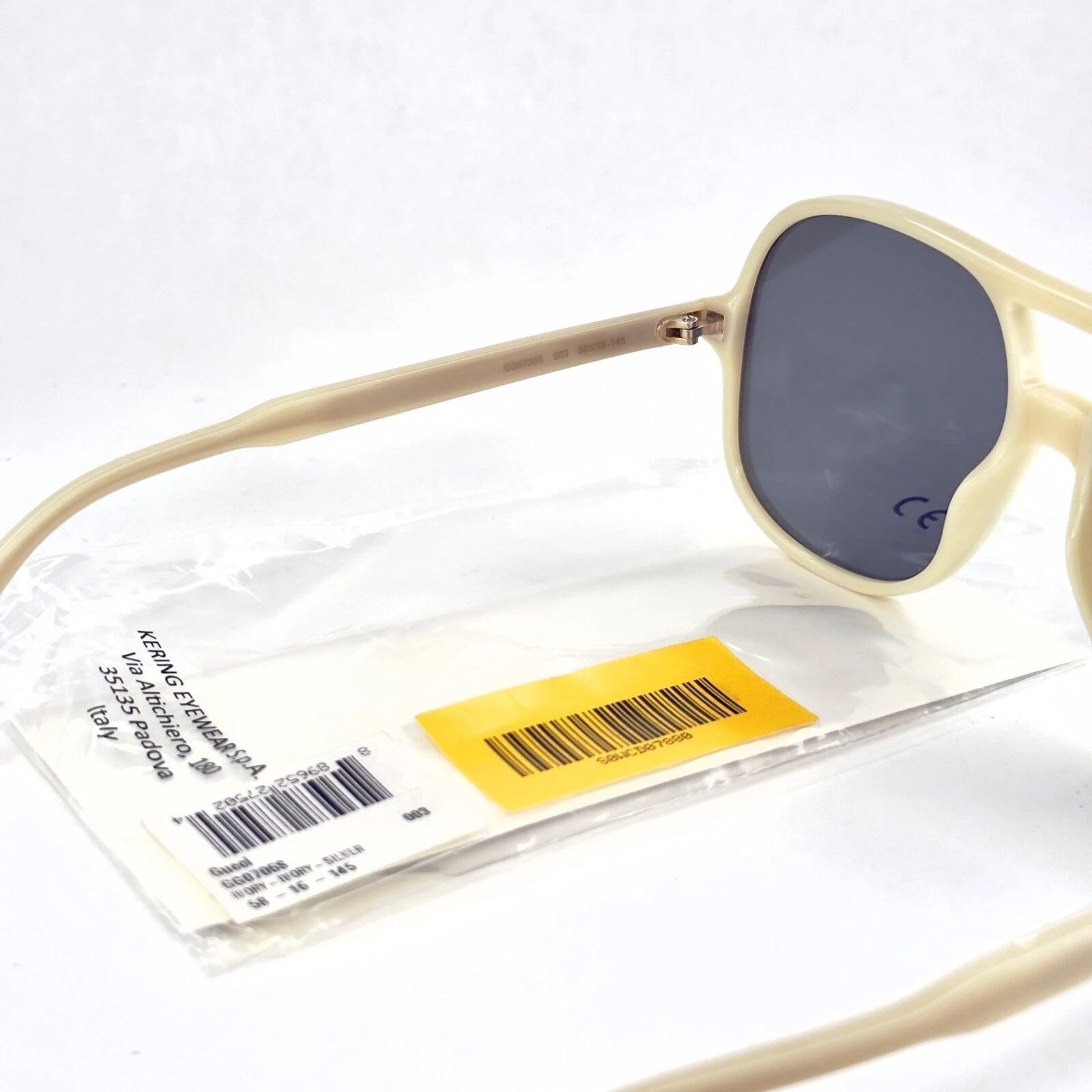 Gucci GUCCI GG0706S 0706 Ivory Mirrored Oversized Sunglasses 003 Size ONE SIZE - 2 Thumbnail