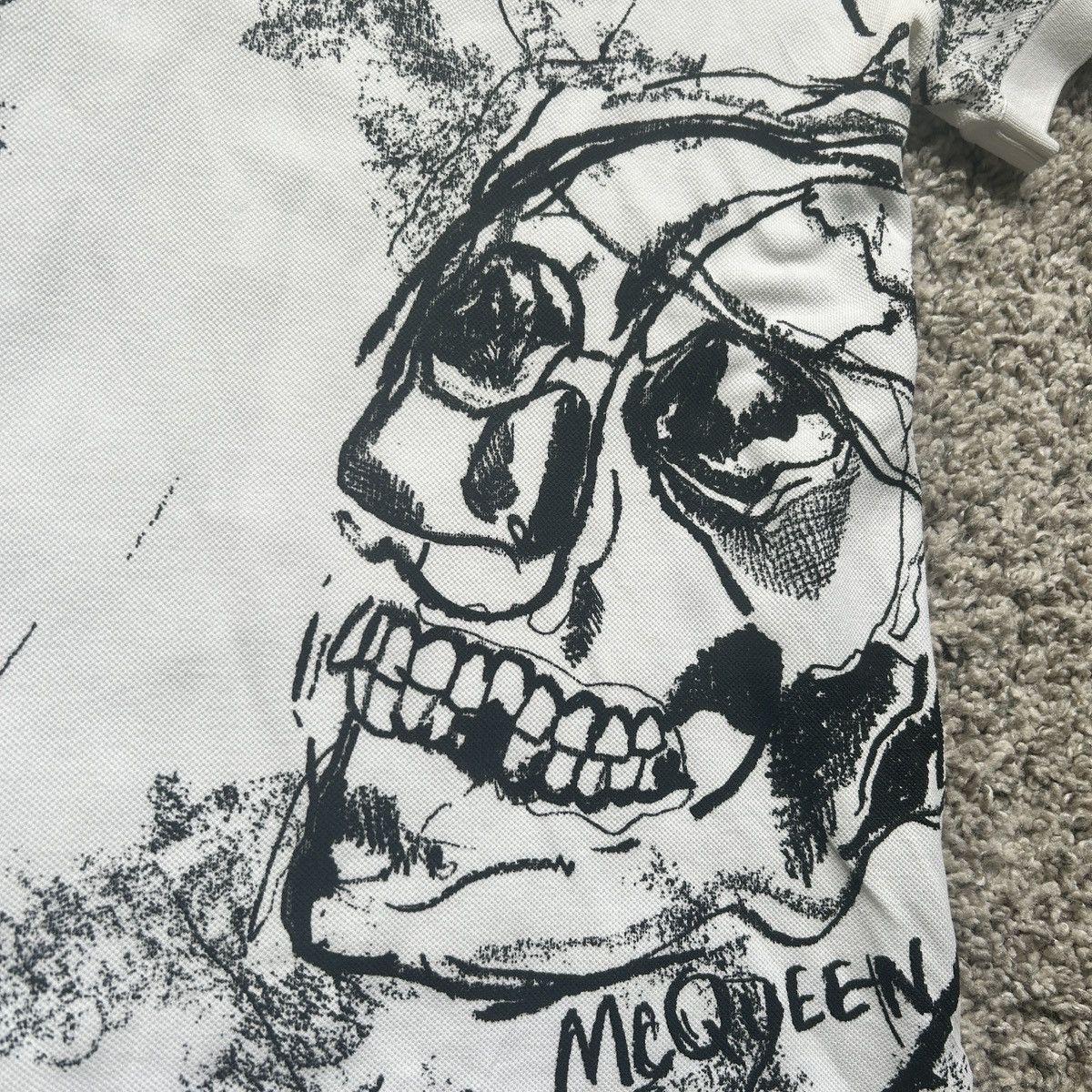 Alexander McQueen Alexander McQueen : Skull-Print Polo Shirt Size US S / EU 44-46 / 1 - 5 Thumbnail
