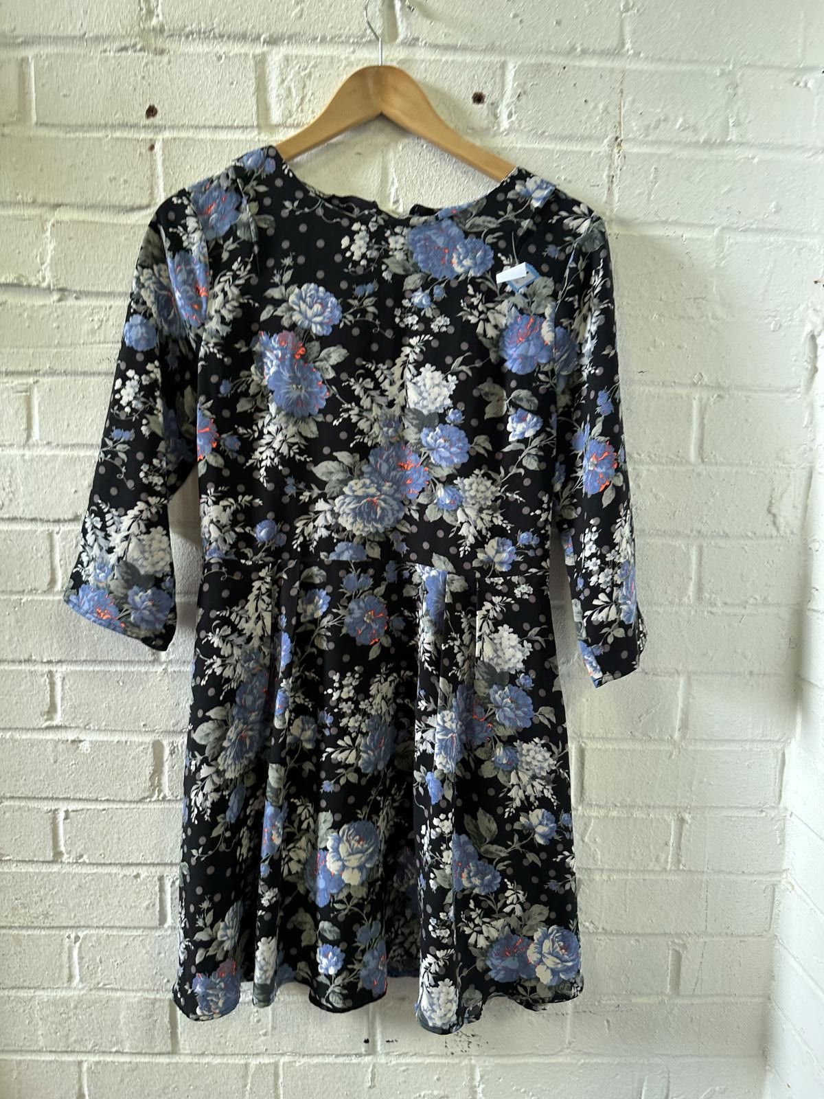 Designer Oasis Floral Patterned Dress Size 10/36 Size L / US 10 / IT 46 - 1 Thumbnail