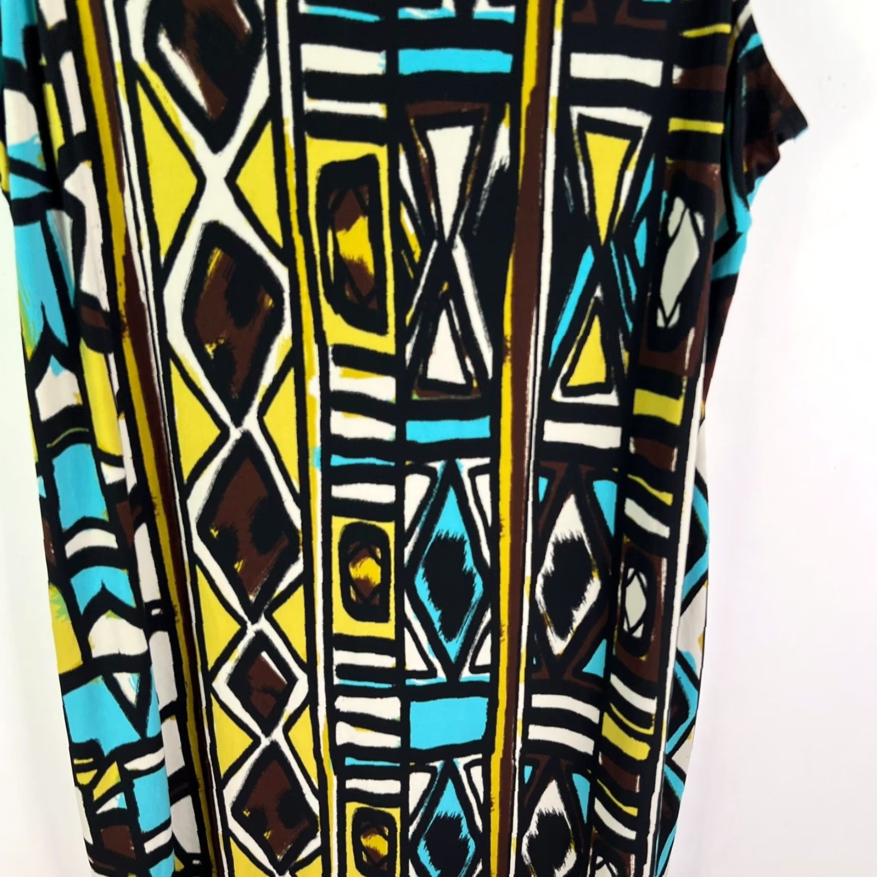 Alfani Alfani Party Cocktail Sleeveless Midi Dress Geometric Womens Size 1X Size XL / US 12-14 / IT 48-50 - 3 Thumbnail