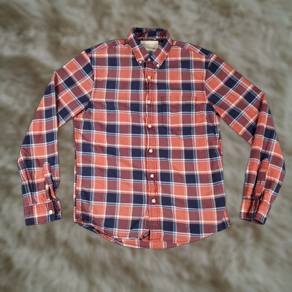 Ralph Lauren Denim & Supply Ralph Lauren Shirt Mens Small Red Plaid Button Up Long Sleeve Shirt Size US S / EU 44-46 / 1 - 1 Thumbnail