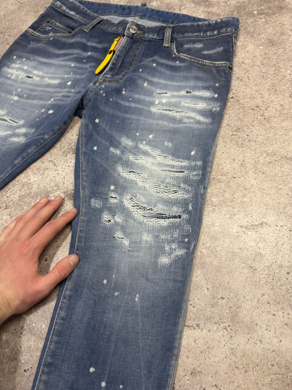 Dsquared2 Dsquared2 Distressed Skinny Jeans Size US 34 / EU 50 - 2 Thumbnail