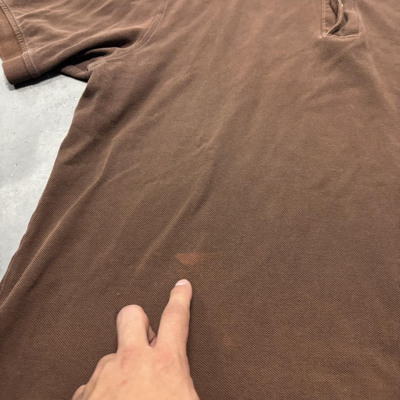 Japanese Brand × Vintage Crazy Vintage Y2K/2000s Brown Essential Polo Shirt! Size US M / EU 48-50 / 2 - 3 Thumbnail