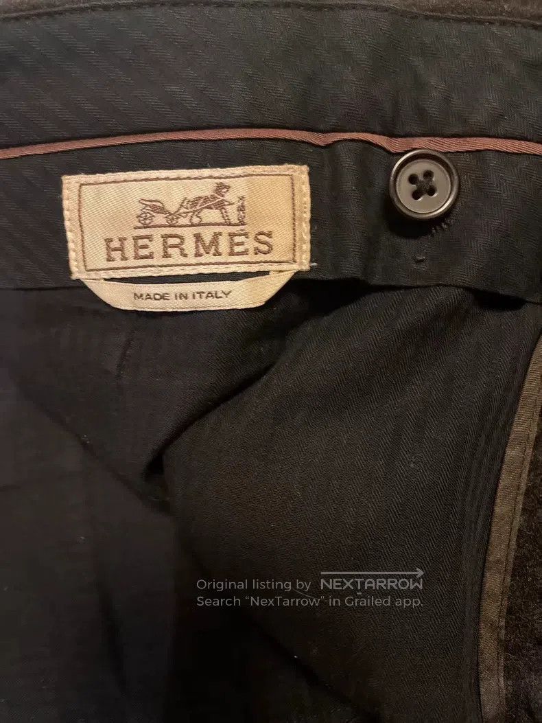 Hermes Hermes size 40 Men's Casual Wool and Cashmere Blended Trous Size US 40 / EU 56 - 4 Thumbnail