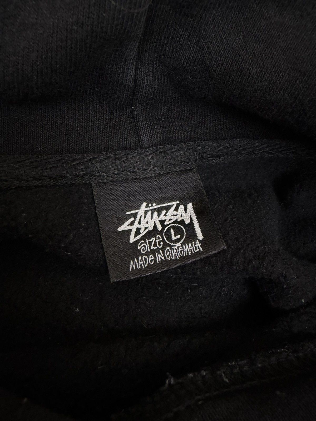 Stussy Stussy Hoodie Black Fleece Pullover Hoodie Vintage size L Size US L / EU 52-54 / 3 - 18 Thumbnail