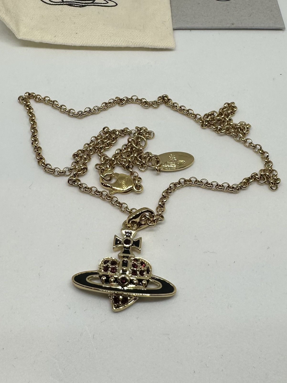 Vivienne Westwood Vivienne Westwood Reverse Heart Pendant Size ONE SIZE - 1 Thumbnail