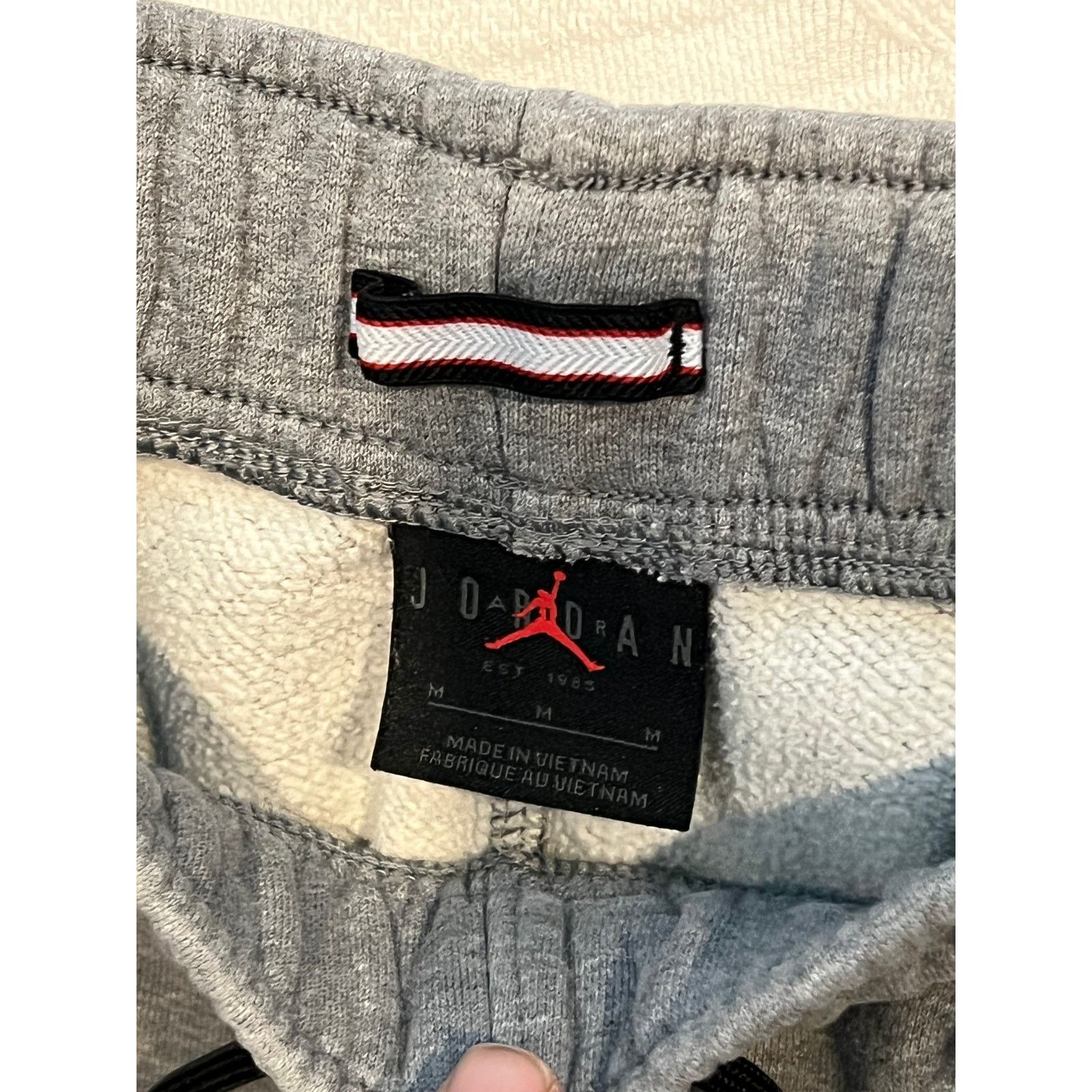 Nike Nike Air Jordan Gray Cuffed Sweatpants Joggers Mens Med Size US 36 / EU 52 - 3 Thumbnail