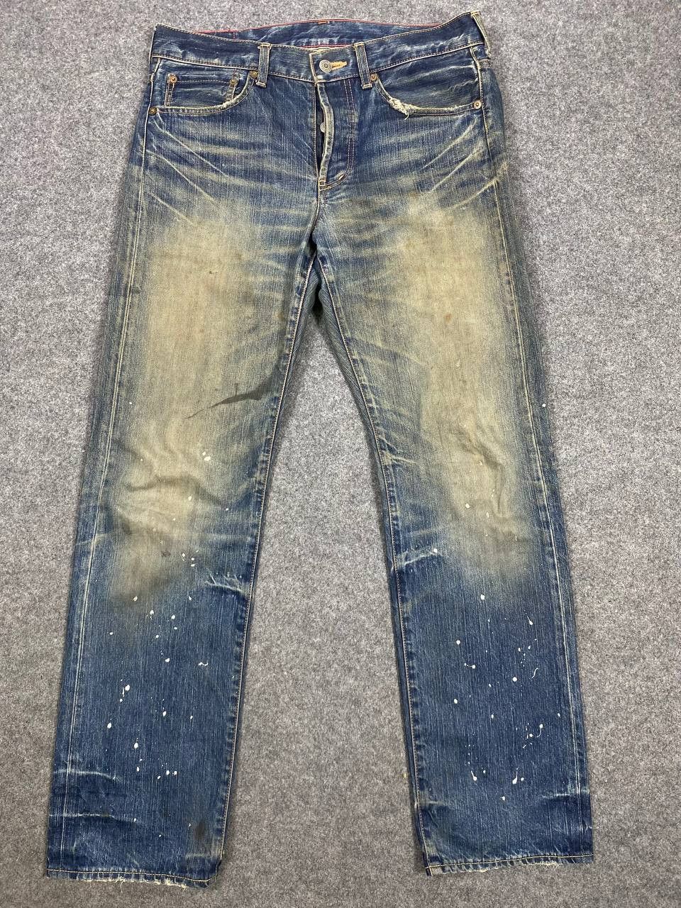 Japanese Brand japan soul of freedom paint splatter denim nice design Size US 34 / EU 50 - 8 Thumbnail