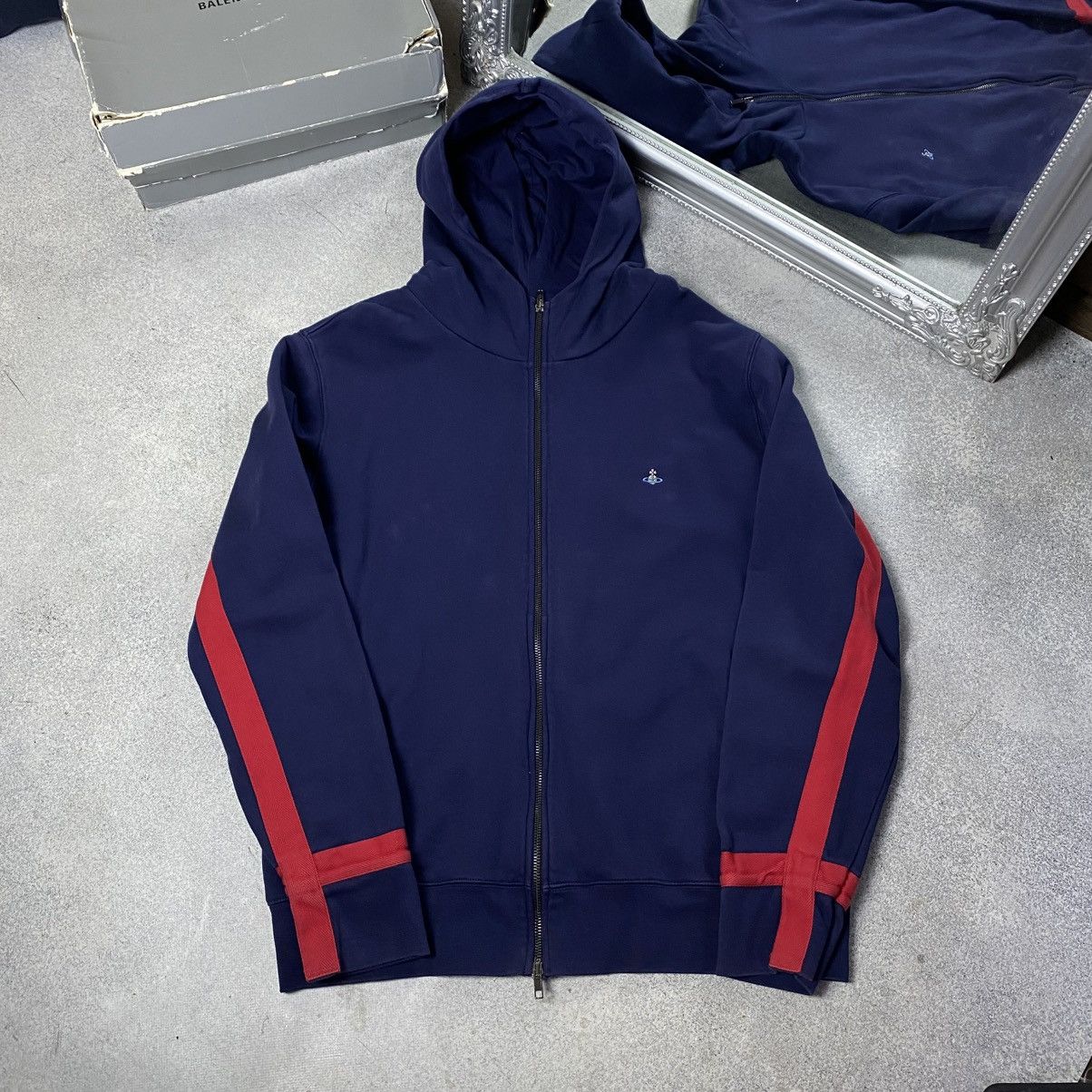 Vivienne Westwood Vintage Vivienne Westwood Zip Hoodie Orb Small Logo Size US XL / EU 56 / 4 - 1 Thumbnail