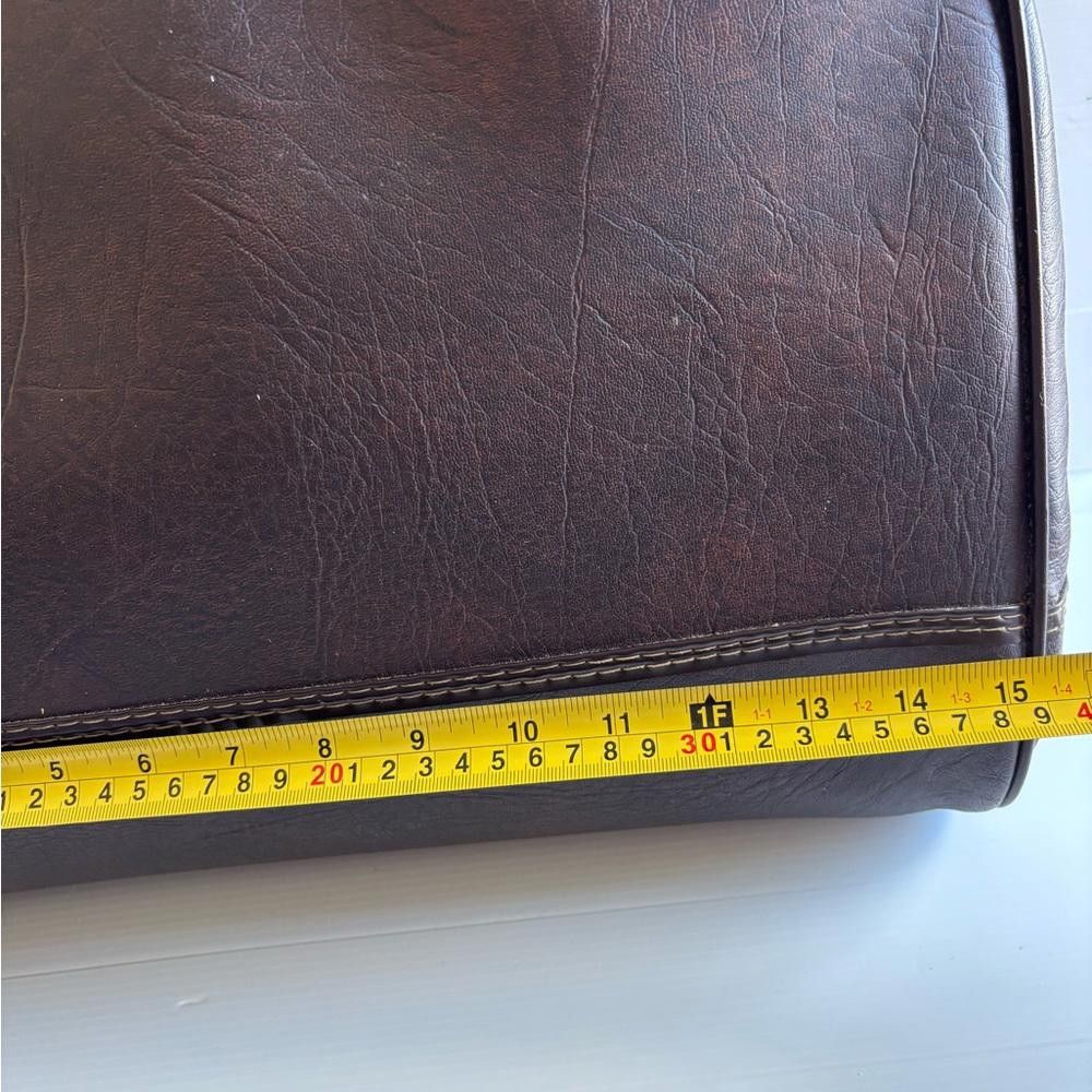 Designer Vintage Leather Brown Bag Size ONE SIZE - 6 Thumbnail